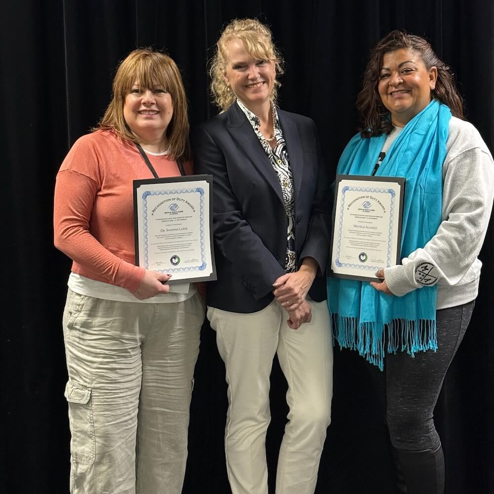 doctor getting an award